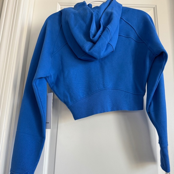 Lululemon NWT Scuba Full Zip Cropped Hoodie, Size 6 ,Pipe Dream Blue - Picture 2 of 4